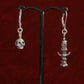 Skull and Candle earrings