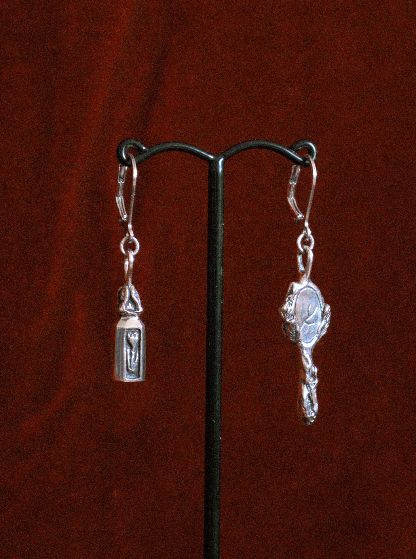 Mirror and Perfume earrings